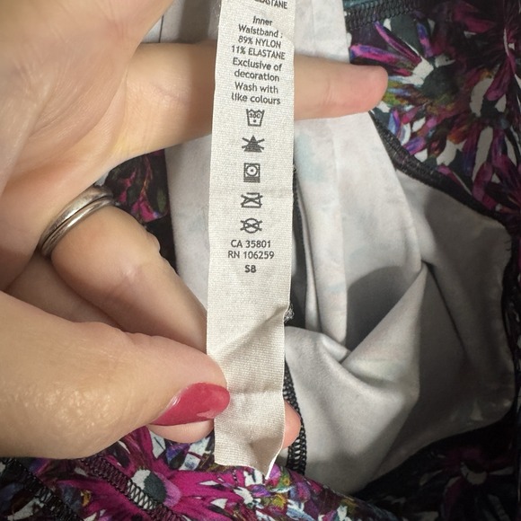 Lululemon Swift Speed High-Rise Tight Size 4 Floral Electric Multi  Bright‎ - Picture 7 of 9